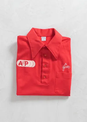 Vintage 1970s Hilton Chain Stitched "A&P" Bowling Shirt Size M/L