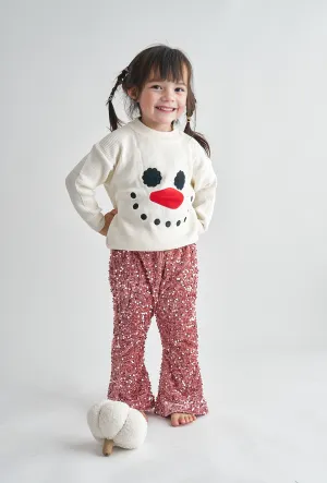 White christmas snowman sweater