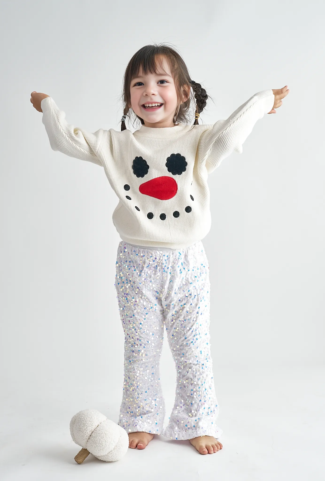 White christmas snowman sweater