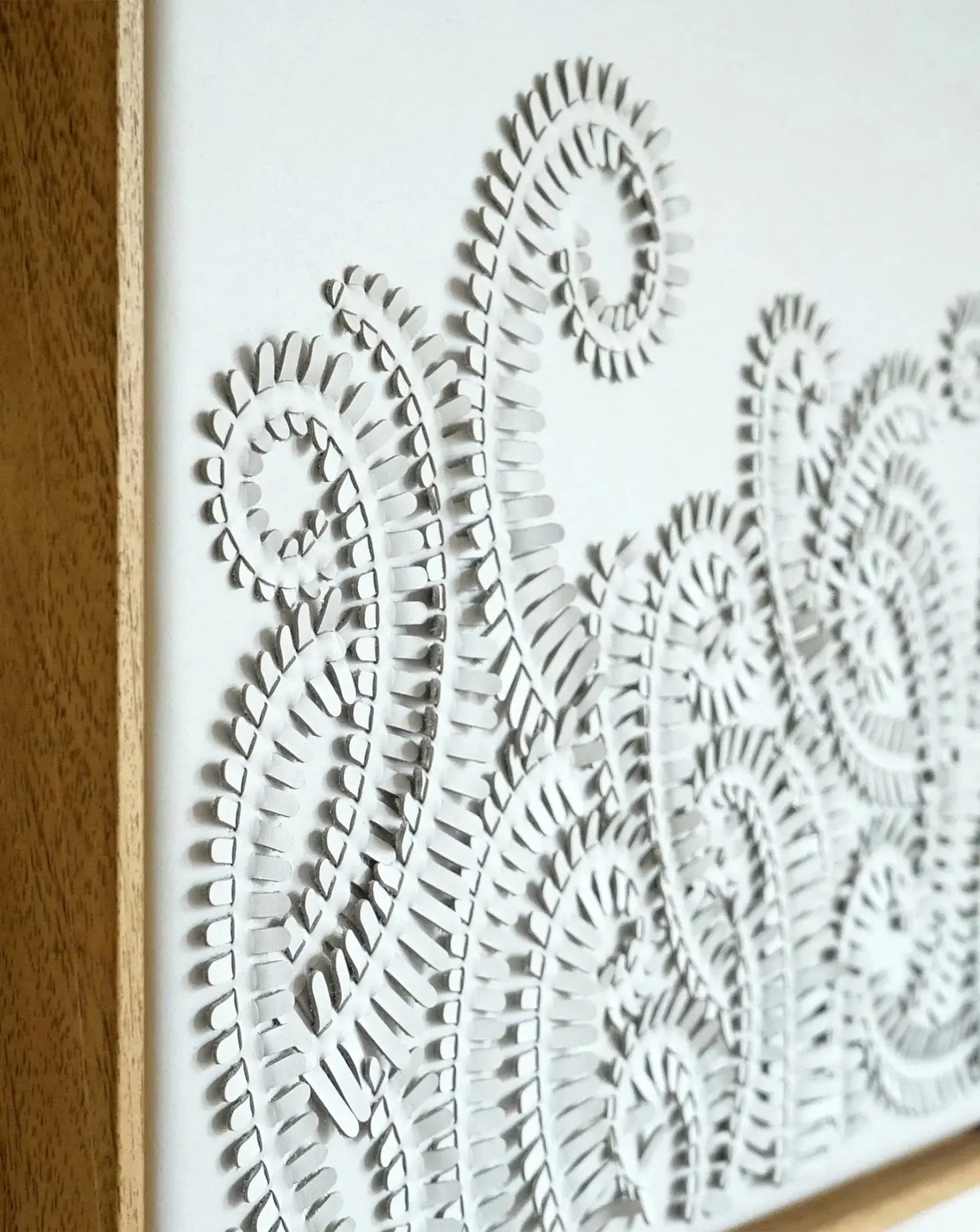 White Fern Wall Art