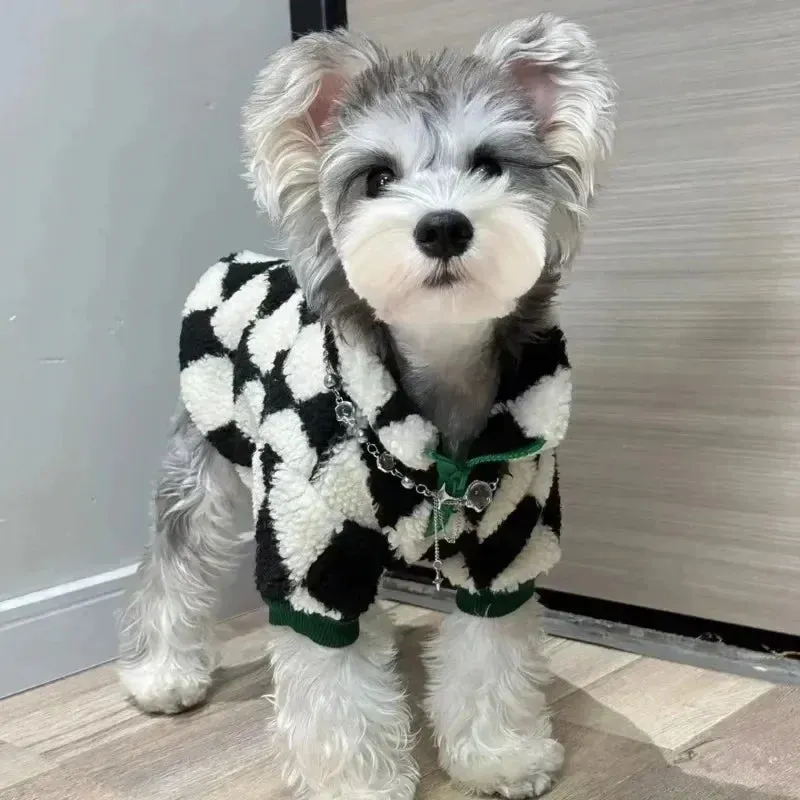 Winter Dog Clothes Autumn and Winter Thickened Winter Warmth Schnauzer Fa Dou Bi Xiong Teddy Small and Medium Dog Fur Coat