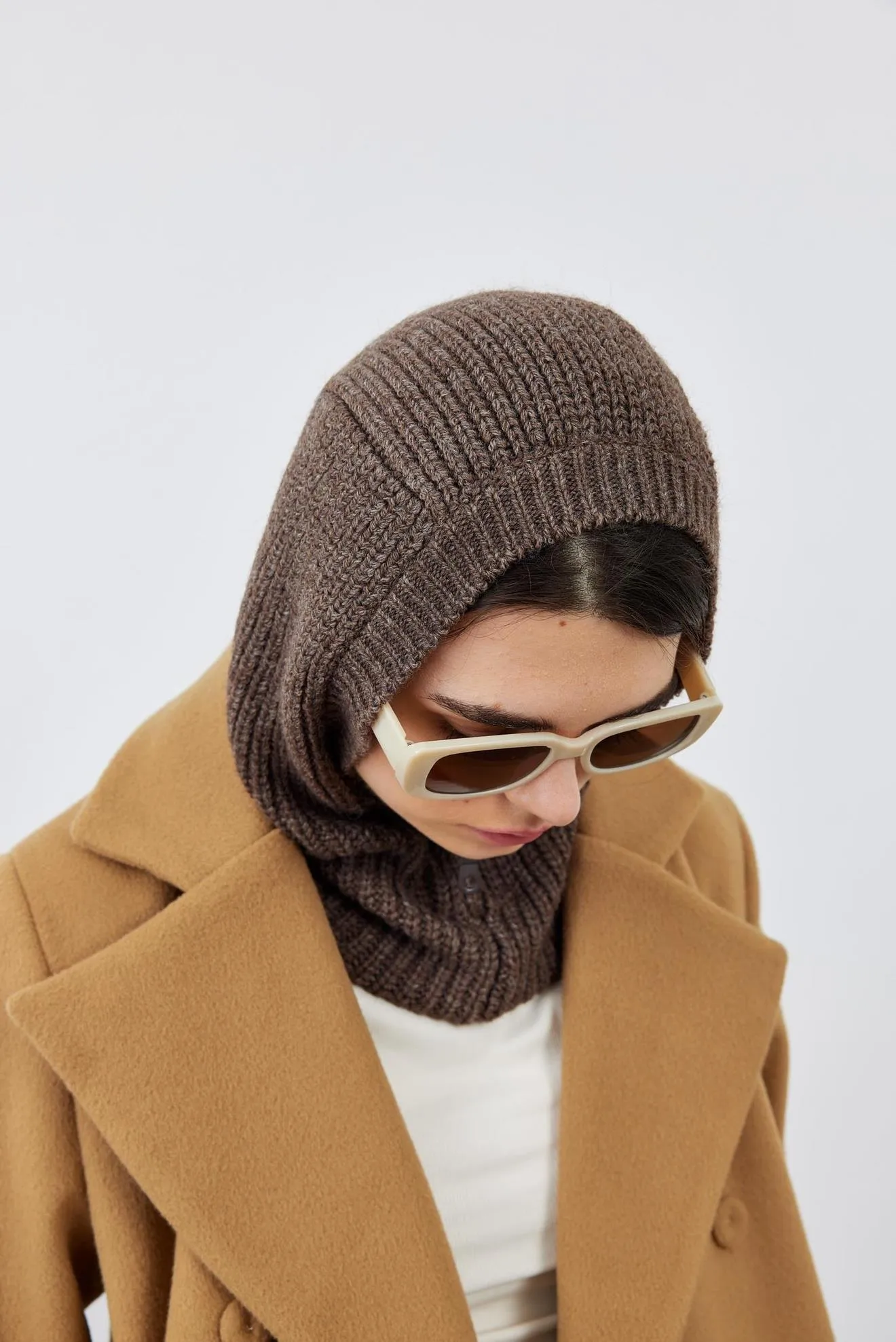 Zipped Balaclava Brown